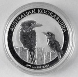 2017 Australia Kookaburra 1oz. .999 Fine Silver