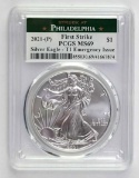 2021 P American Silver Eagle 1oz. - T1 Emergency Issue (PCGS) MS69 First Strike