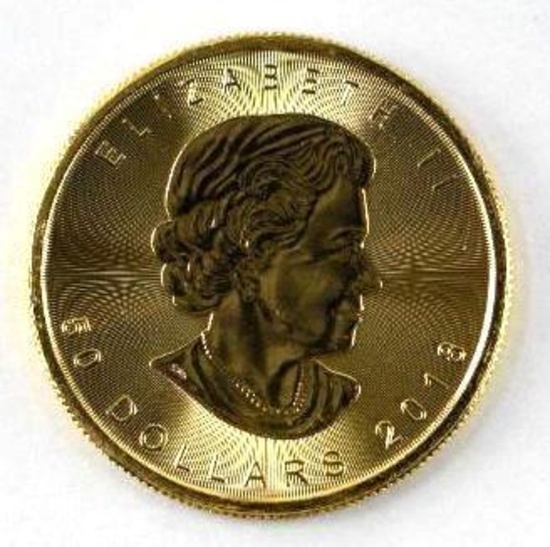 2018 $50 Canada Maple Leaf 1oz. .9999 Fine Gold