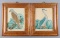 18th-19th Century Ink and Watercolor Folk Art Drawings