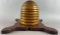 Hand painted Masonic wood beehive