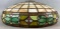 Antique Stained Glass Tan/Brown Lampshade