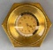 RARE Semca 8 Day World Time Gilt and Brass Desk Clock
