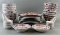 38 Piece Red and Blue Floral Dish Set