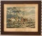 I Mackerell Fox Hunt The Death Hand Colored Etching