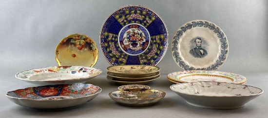 Group of 13 Assorted Ceramic Plates