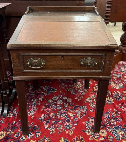 Antique Walnut Child?s Writing Desk