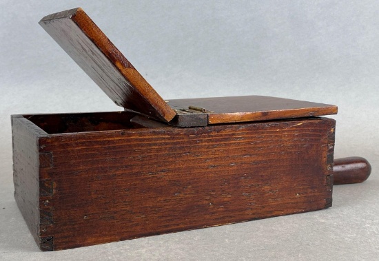 Wood Handled Voting Box with Marbles