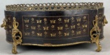Wooden Box with Pedestal Feet