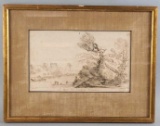 18th Century Guercino Etching on India Paper