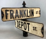 Franklin St. and Depot St. Intersection Street Sign