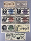 Group of 9 1893 Worlds Colombian Exposition Admission Tickets