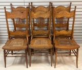 Group of 6 1893 Worlds Columbian Exposition Ash Chairs