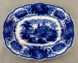 Nonpareil Burgess & Leigh Flow Blue Serving Platter