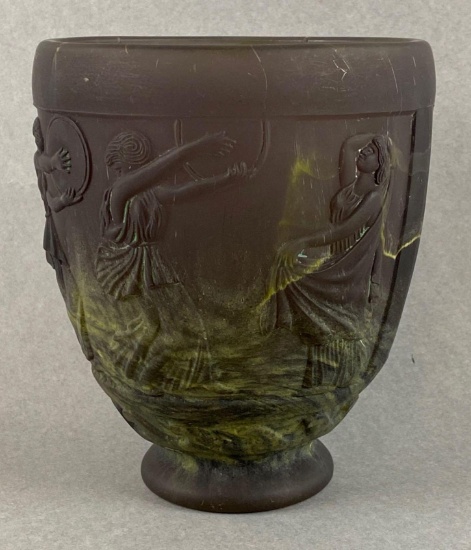 Antique Geogres De Feure Art Nouveau Amethyst Glass Vase