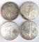 Group of 4 American Silver Eagles 1oz.