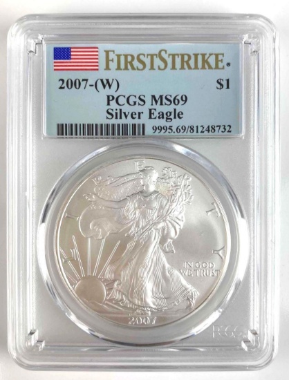 2007 American Silver Eagle 1oz. (PCGS) MS69