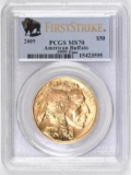 2009 $50 American Buffalo 1oz. .9999 Fine Gold (PCGS) MS70 First Strike