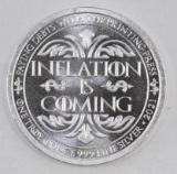 2021 Inflation is Coming Unleash the Beast Biden Fauci Pelosi 1oz. .999 Fine Silver Round