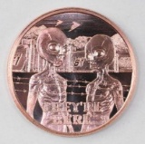 Osborne Mint Aliens - They're Here 1oz. .999 Fine Copper