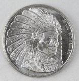 Enviromint Indian/Eagle 1oz. .999 Fine Silver Round