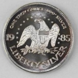 1985 A-Mark Bell/Eagle 1oz. .999 fine Silver Round