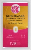 Benchmark Strategic Metals 1/4 Grain .999 Fine Gold