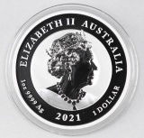 2021 Australian Dragon - Chinese Myths & Legends - Perth Mint 1oz. .9999 Fine Silver