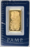 PAMP SUISSE 1oz. .9999 Fine Gold Ingot/Bar