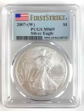 2007 American Silver Eagle 1oz. (PCGS) MS69