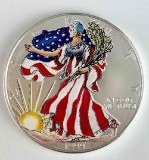 1999 American Silver Eagle 1oz. Colorized