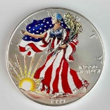 1999 American Silver Eagle 1oz. Colorized