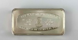 Franklin Mint - Banks - 1000 Grains - 2.0oz. Sterling Silver Ingot/Bar