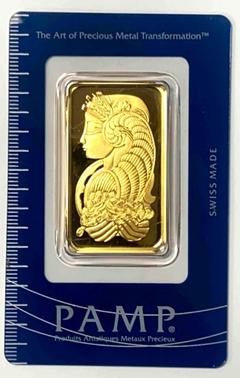 PAMP SUISSE 1oz. .9999 Fine Gold Ingot/Bar