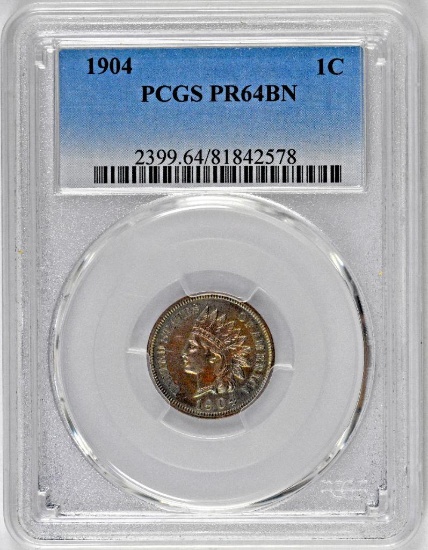 1904 Indian head Cent (PCGS) PR64BN
