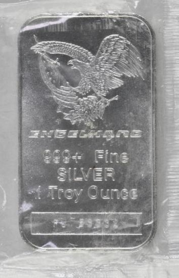 Engelhard 1oz. .999 Fine Silver Ingot/Bar