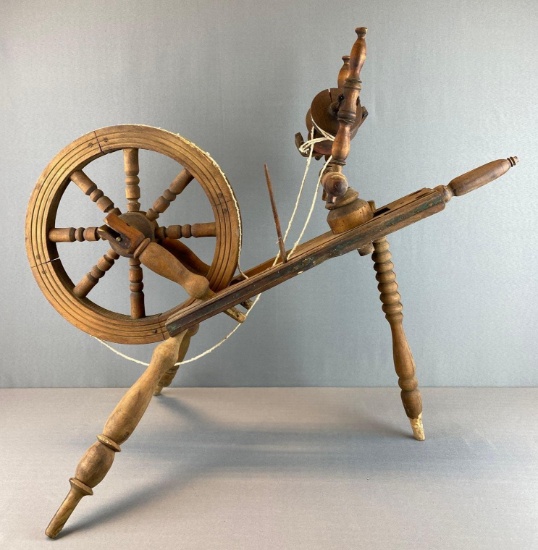 Wood Spinning Wheel