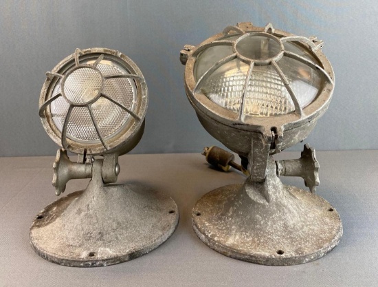 Group of 2 Industrial Lights