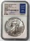 2021 S Silver American Eagle (NGC) MS69 Signed Rhett Jeppson