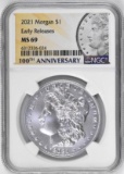 2021 Philadelphia Morgan Commemorative Silver Dollar (NGC) MS69