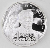 4 More Years President Donald Trump 2024 1oz. .999 Fine Silver Round