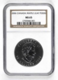 2006 $50 Canada Maple Leaf 1oz. .9995 Fine Palladium (NGC) MS65