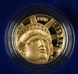1986 $5 Statue of Liberty Commemorative Gold Proof