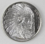 Enviromint Indian/Eagle 1oz. .999 Fine Silver Round