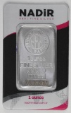 Nadir Metal 1oz. .999 Fine Silver Ingot/Bar