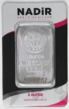 Nadir Metal 1oz. .999 Fine Silver Ingot/Bar