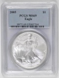 2005 American Silver Eagle 1oz (PCGS) MS69