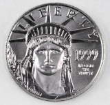 1999 $50 American Eagle 1/2oz. .9995 Fine Platinum