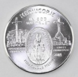 2011 Medjugorje - Miraculous Medal 1oz. .999 Fine Silver