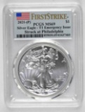 2021 P American Silver Eagle 1oz. - T1 Emergency Issue (PCGS) MS69
